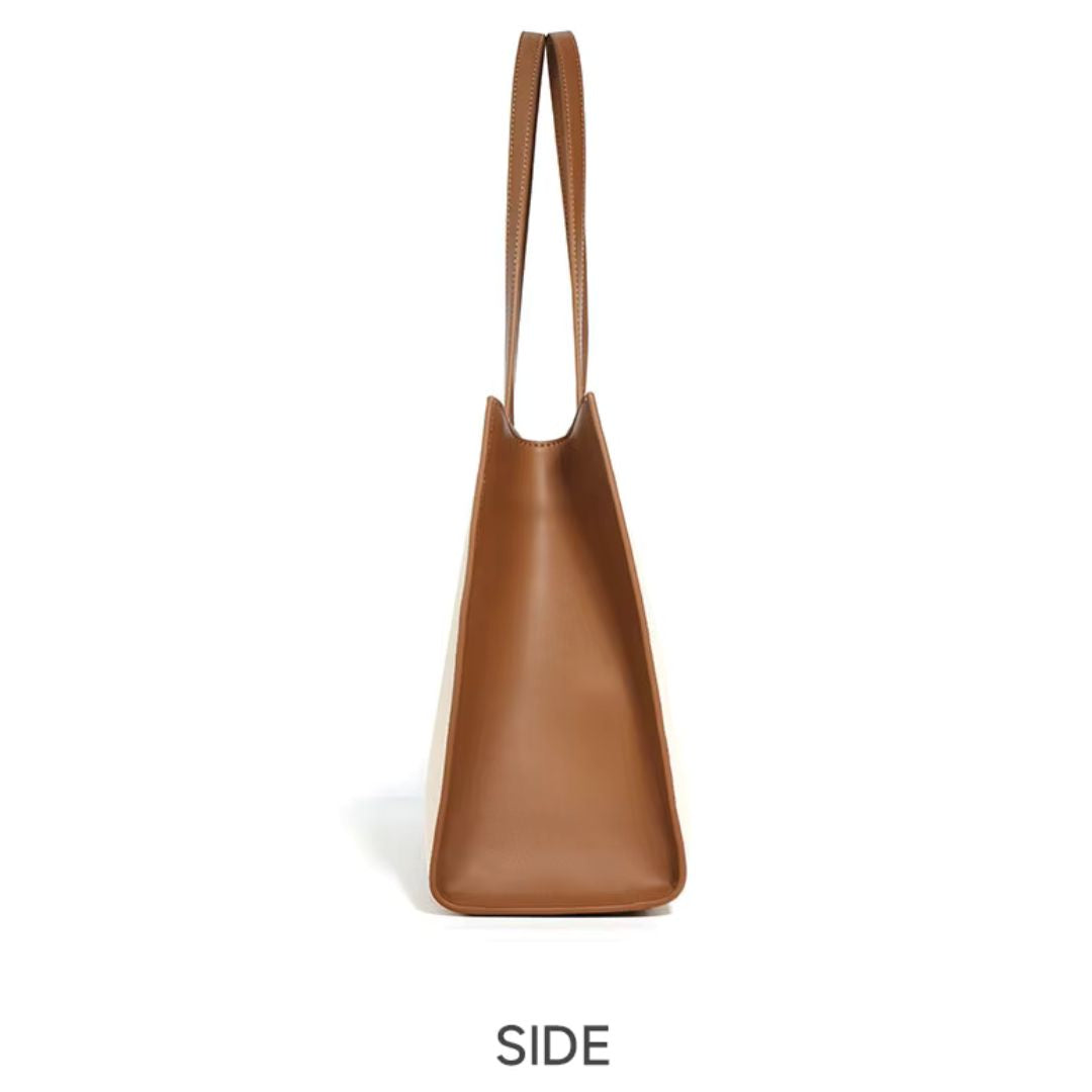 Leslie Bag in Pure Leather & Canvas